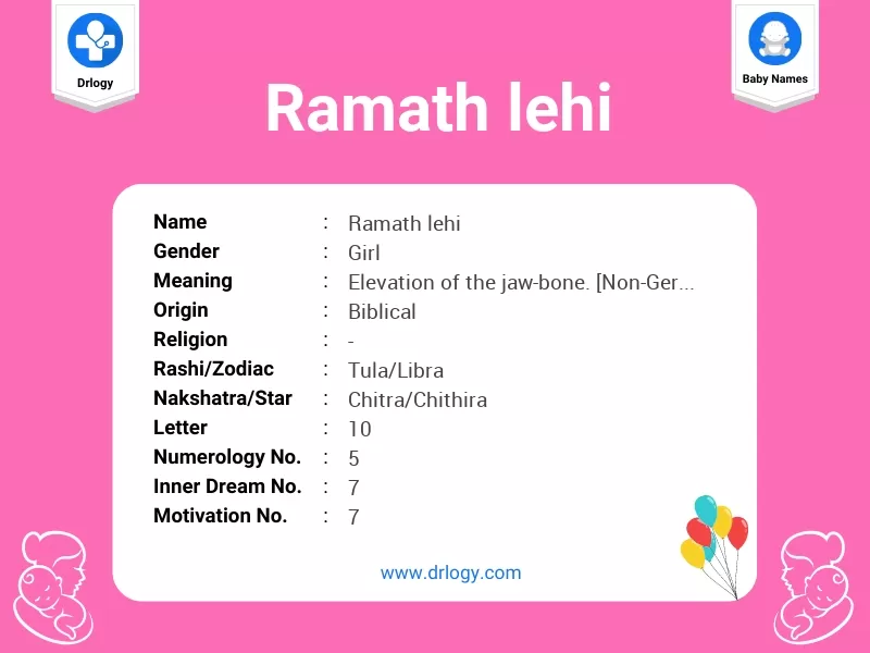 Ramath Lehi Name Meaning